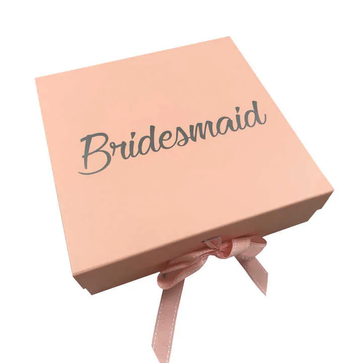 صندوق هدايا لحفلات الزفاف قابل للطي . Luxury Magnetic Foldable Wedding