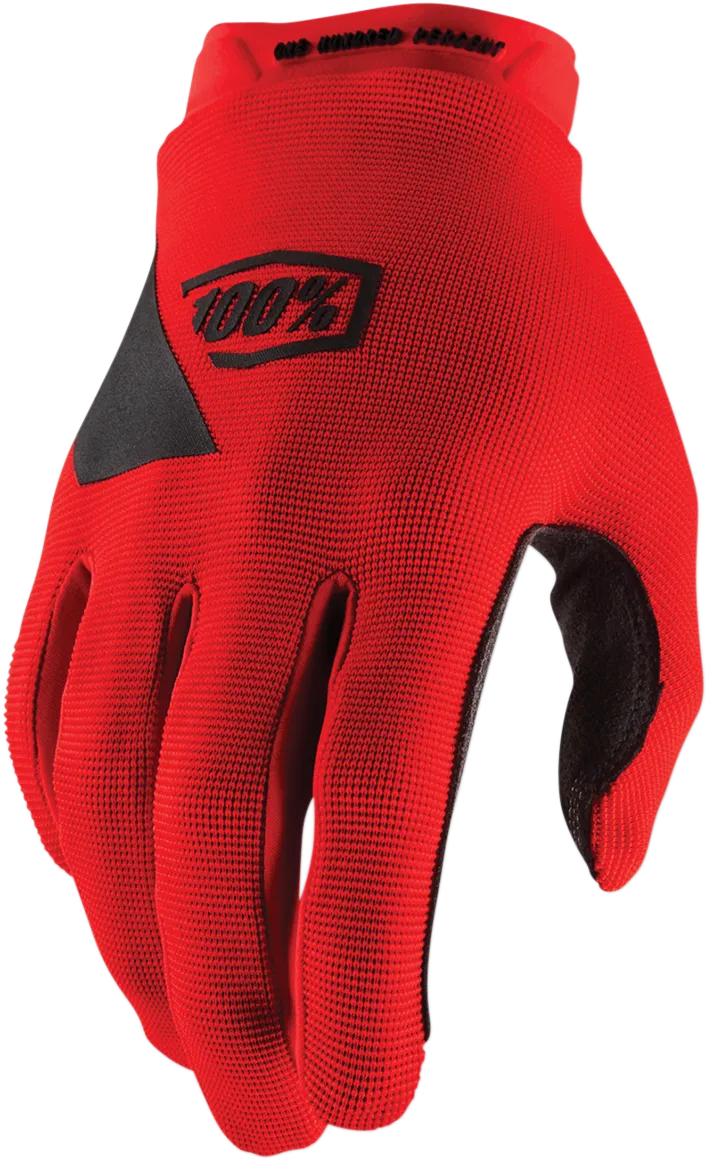100% Ridecamp Gloves - Red - Large 10011-00022