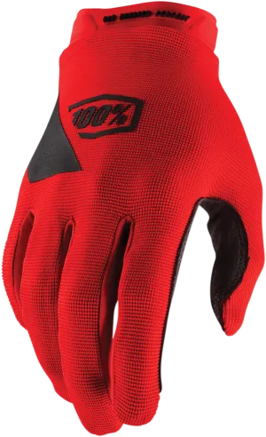 100% Ridecamp Gloves - Red - Large 10011-00022