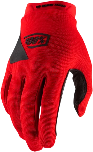 100% Youth Ridecamp Gloves - Red - Large 10012-00006