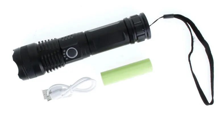 2000 Lumen Rechargeable Tactical Flashlight