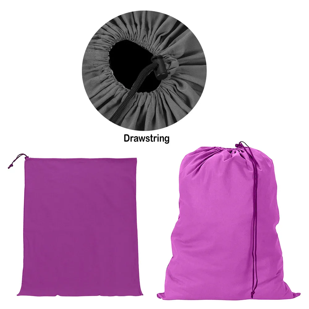 3 Heavy Duty Jumbo Sized Laundry Bag Nylon 28"X36" College Home Dorm Gym School