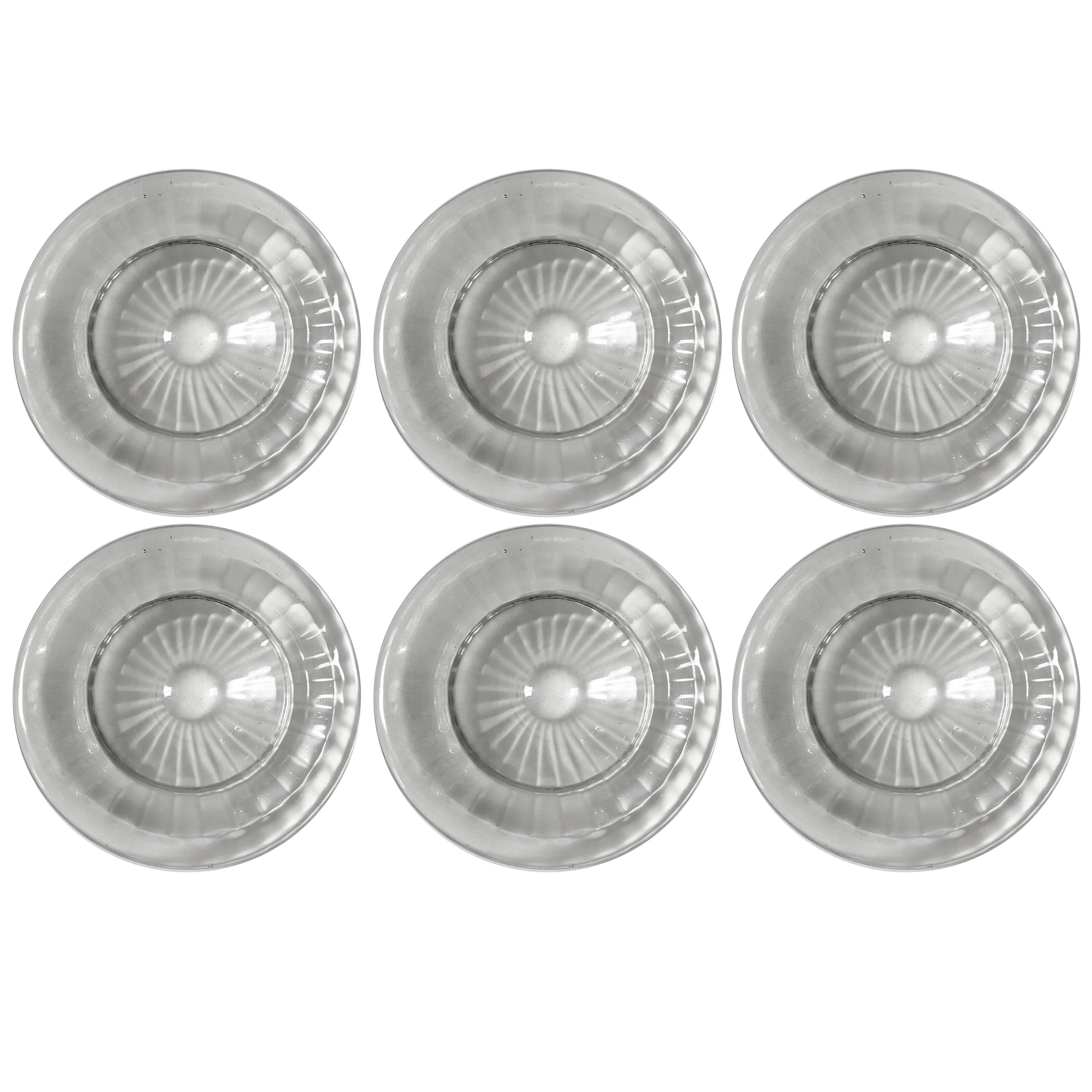 6 X Replacement Round Dish Bowl Lid Oil Warmers Tart Burners 3 Inch Clear Glass