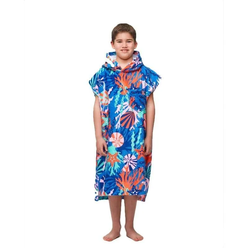 After Essentials Kids Poncho - coral reef