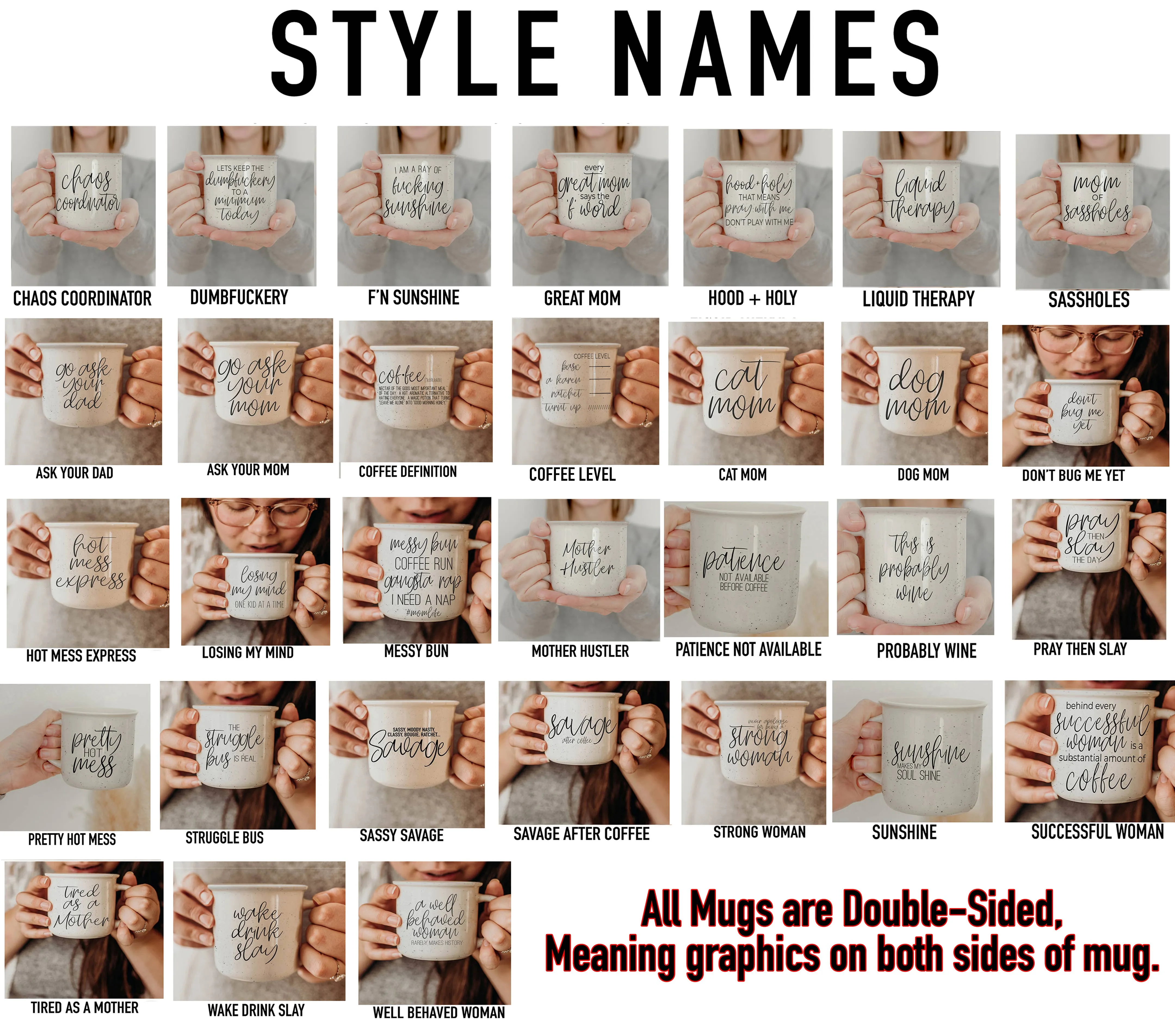 Coffee Mugs With Funny Sayings, Modern Drinkware Ceramic: Dumbfuckery