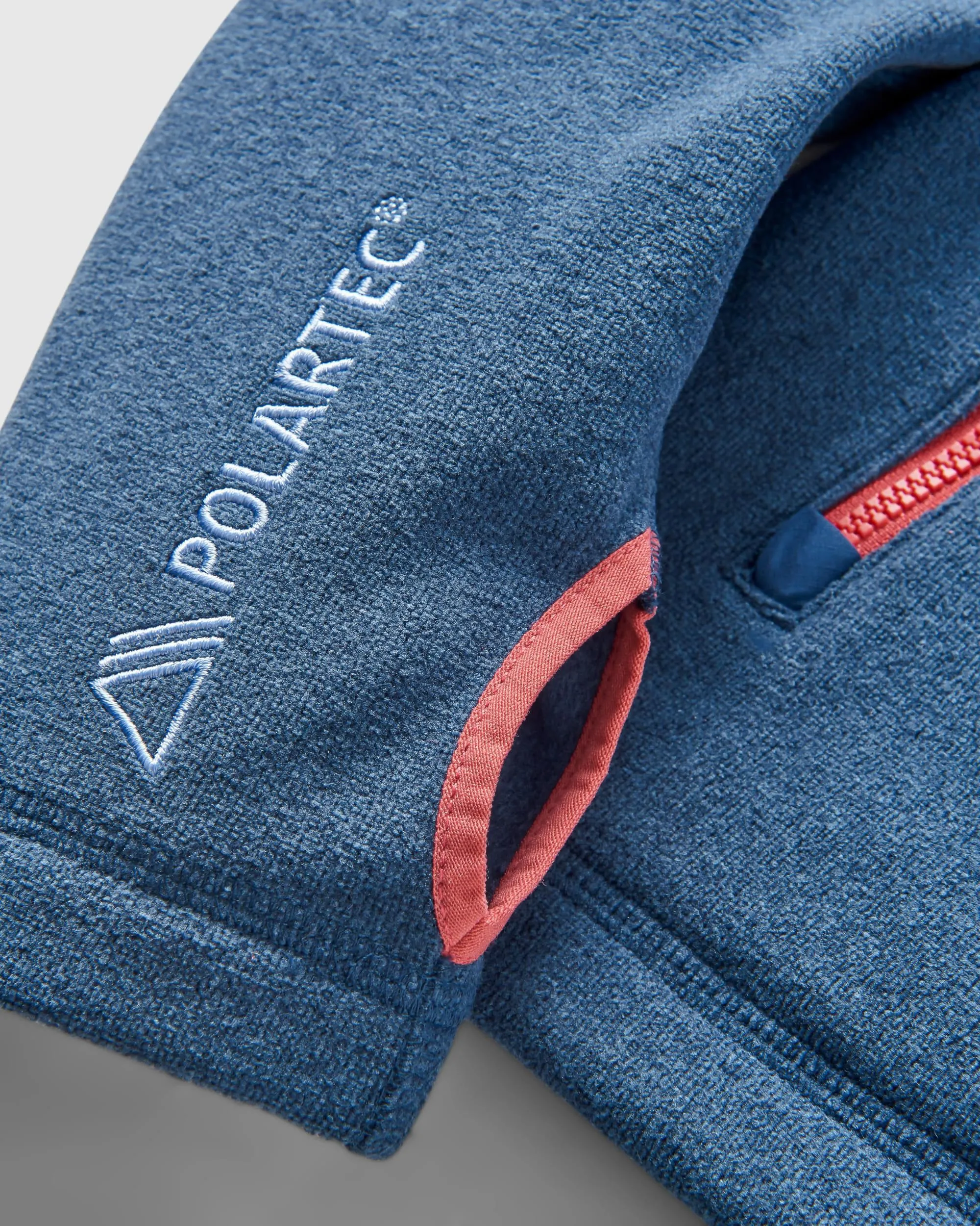 Crest Recycled Polartec Fleece Hoodie - Dark Denim Marl