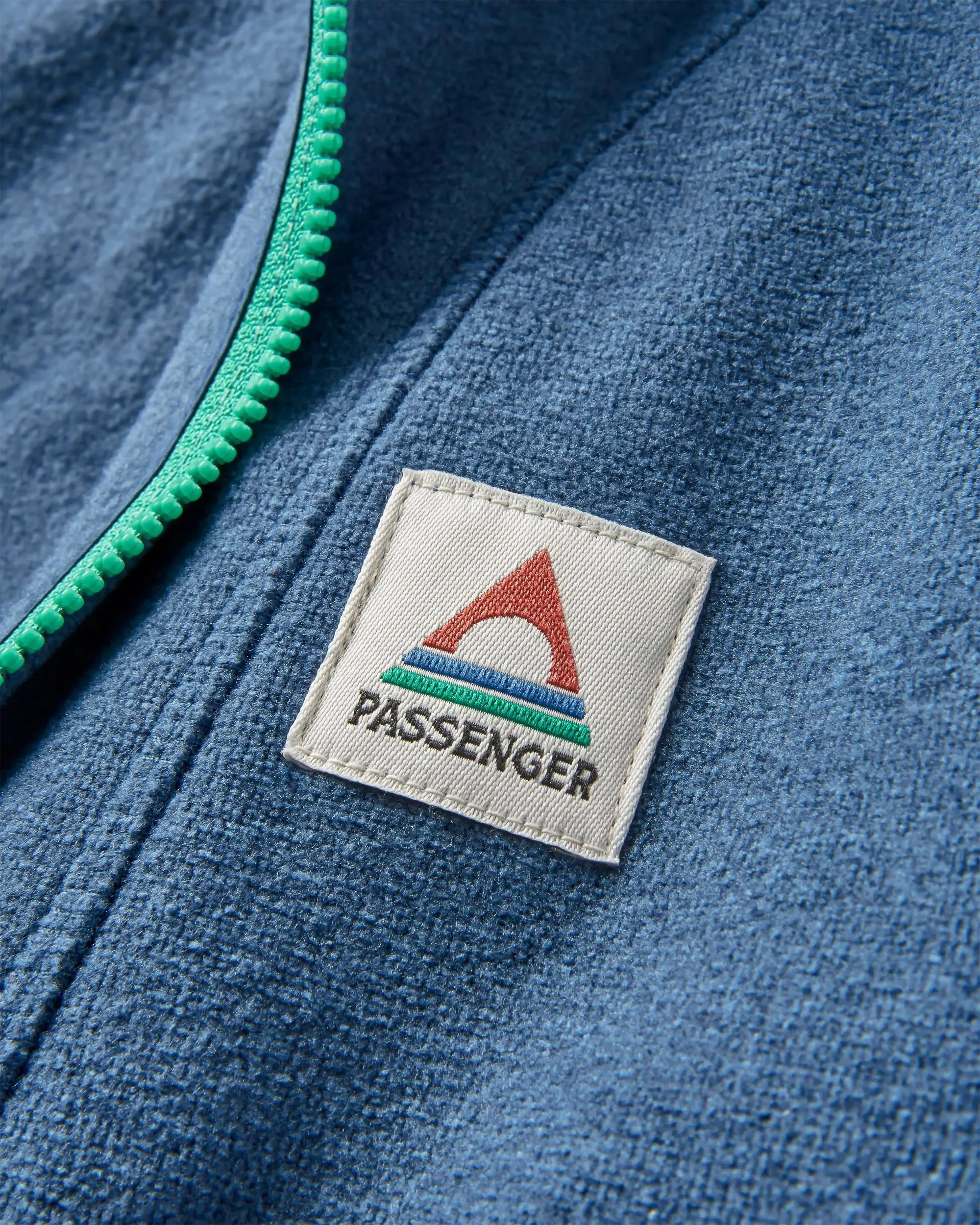 Crest Recycled Polartec Fleece Hoodie - Dark Denim Marl