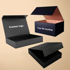 Desgin فاخر مصنوع يدويًا قلاب . Recyclable Hard Cardboard Gift Box