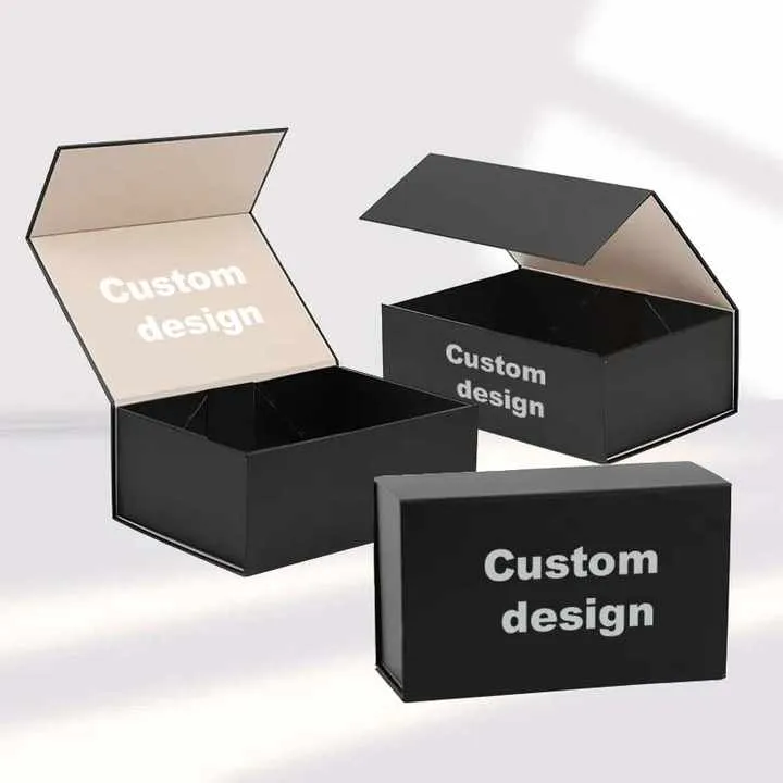 Desgin فاخر مصنوع يدويًا قلاب . Recyclable Hard Cardboard Gift Box