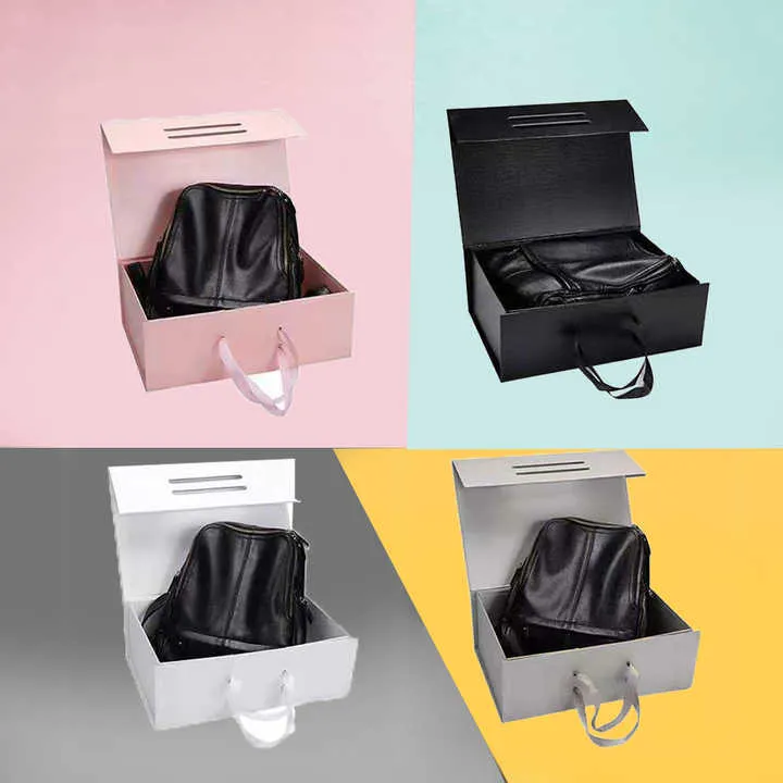 Desgin فاخر مصنوع يدويًا قلاب . Recyclable Hard Cardboard Gift Box