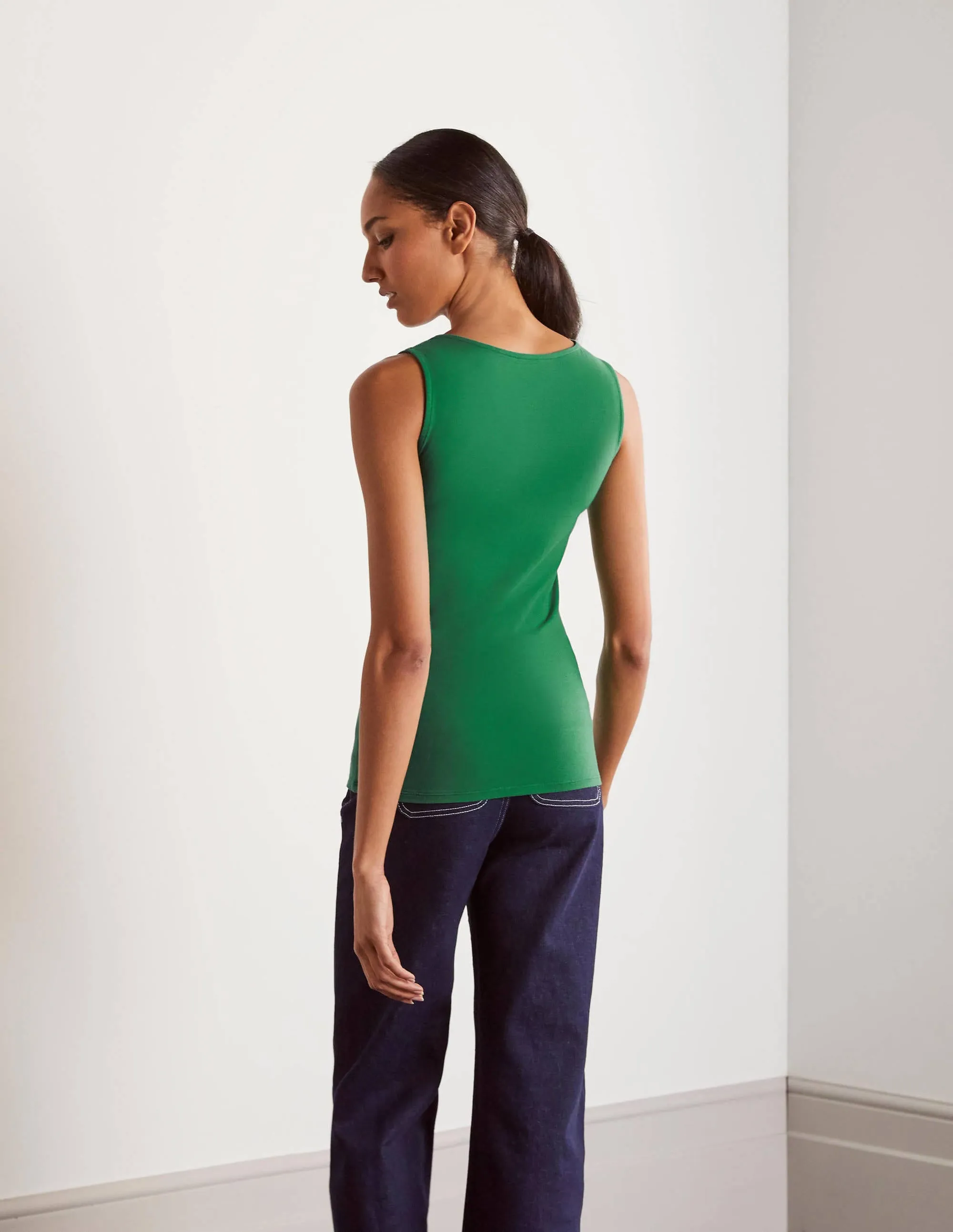 Double Layer Front Vest-Green