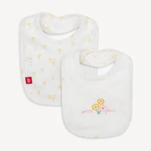 Evangeline organic cotton magnetic stay dry infant reversible bib