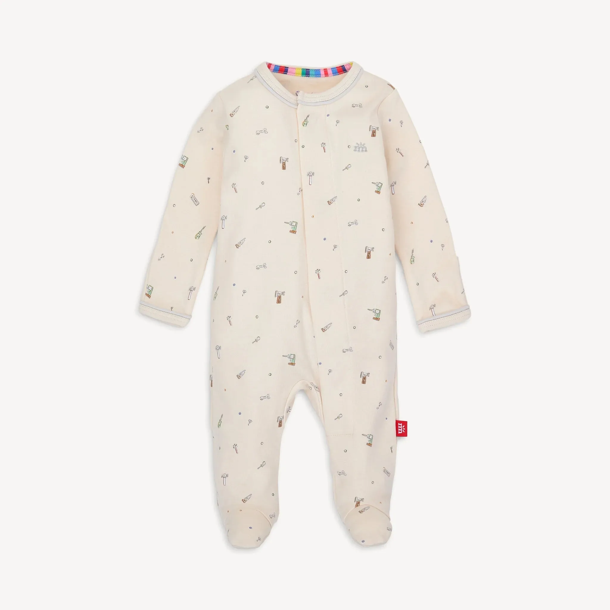 Fix it friends organic cotton magnetic parent favorite footie