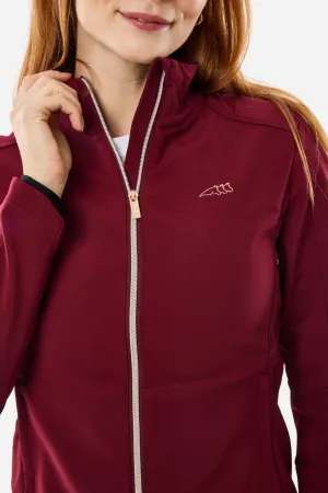 Ixoria Full Zip Training Jacket - Burgundy