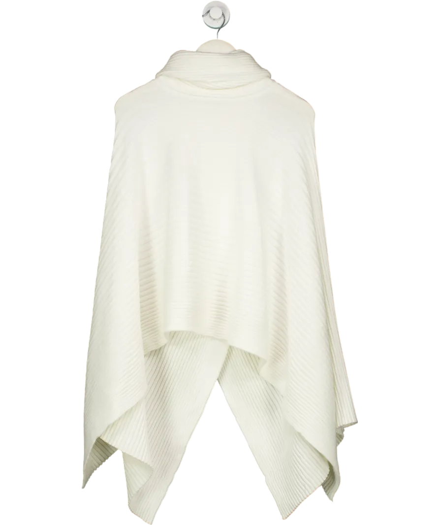Leem White Wrap Poncho One Size