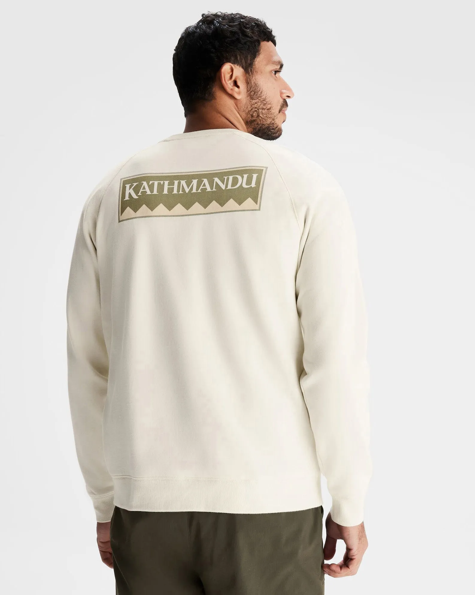 Men's Heritage Logo LT BB Crew Sweatshirt - Natural