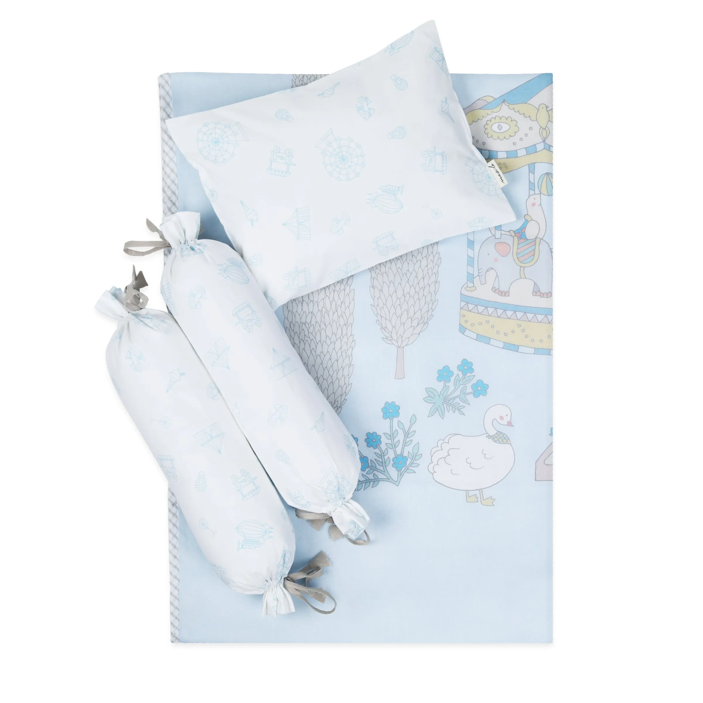 Mini Cot Set  Carnival Blue