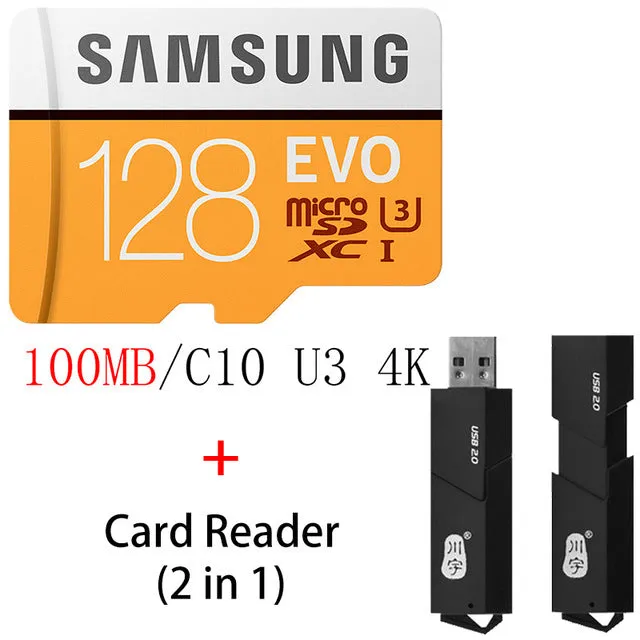SAMSUNG Microsd Card 128GB 64GB 32GB 16GB 8GB 256GB 100Mb/s Micro SD Memory Card Flash TF Card for Phone Class10 SDHC SDXC