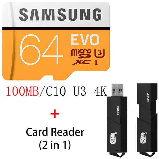 SAMSUNG Microsd Card 128GB 64GB 32GB 16GB 8GB 256GB 100Mb/s Micro SD Memory Card Flash TF Card for Phone Class10 SDHC SDXC