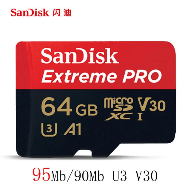 SanDisk 100MB/S 64G Memory Card 256GB 128GB 64GB 32GB 16GB U3/U1 Class 10 Micro SD Card SDXC SDHC microsd Flash TF Card
