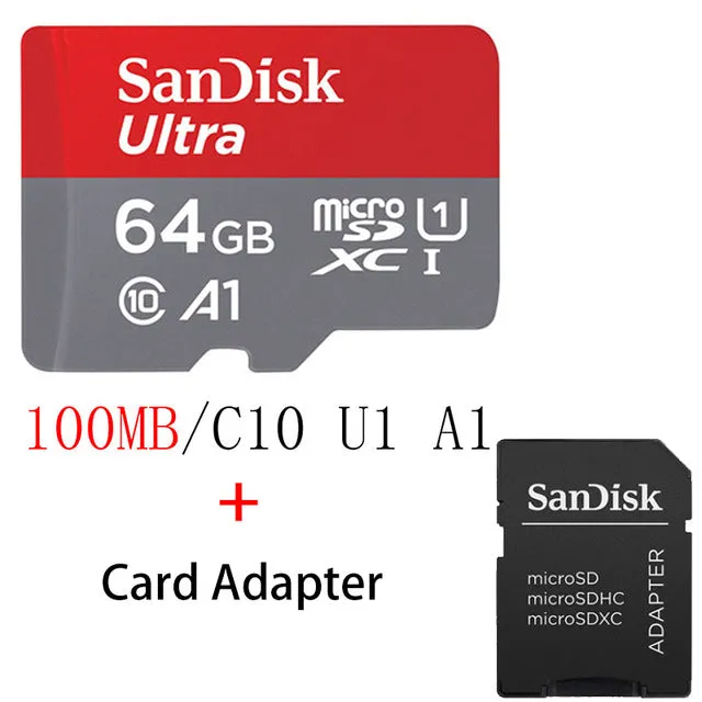 SanDisk 100Mb/s Micro SD card 16GB 32GB 64GB 128GB 256GB Class 10 U3/U1 microSD TF card Flash TF Card Memory Card for Computer