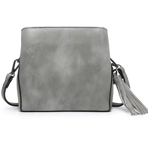 Small crossbody bag W guitar strap triple pockets