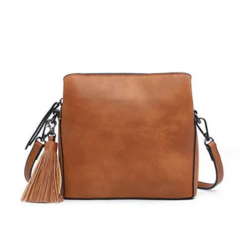 Small crossbody bag W guitar strap triple pockets
