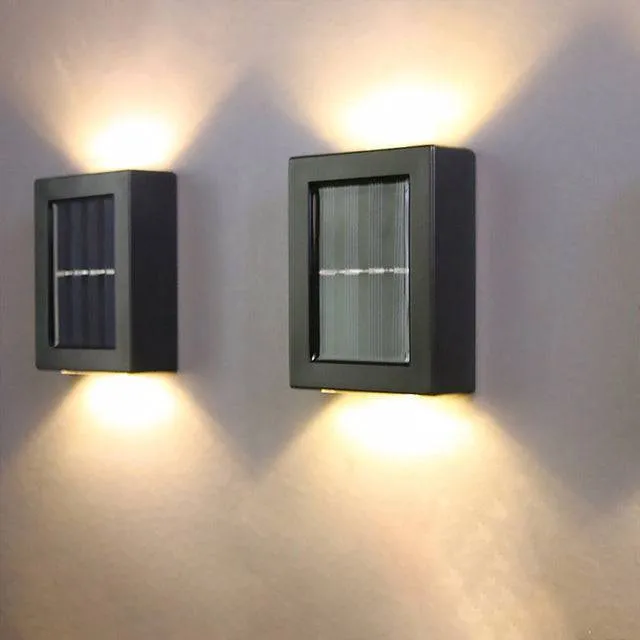 Solar Street Lamp Night Light for Garden Yard Path Decoration Warm/White/2pcs Intelligent LED Solar Light Outdoor Lamp