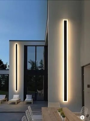 Wall Lamps Line Minimalist  Light Long Strip  Outdoor Waterproof Garden Decoration Villa Background Wall Garden Lights